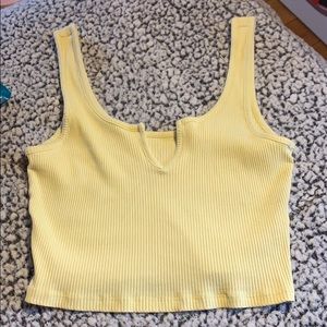 yellow pacsun croptop